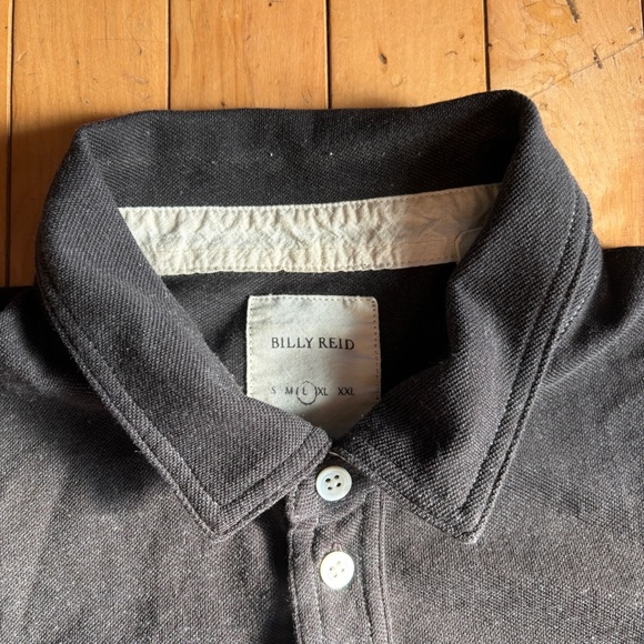 Billy Reid Polo Grey Polo size L - Picture 3 of 8